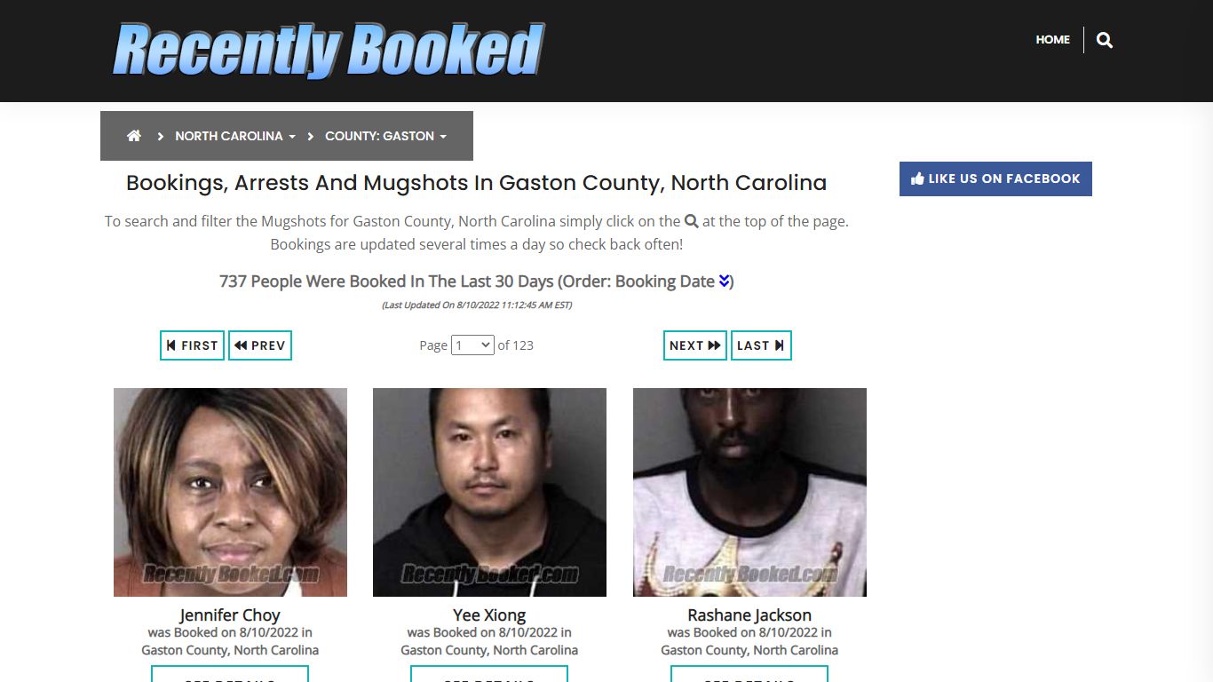 Recent bookings, Arrests, Mugshots in Gaston County, North ...